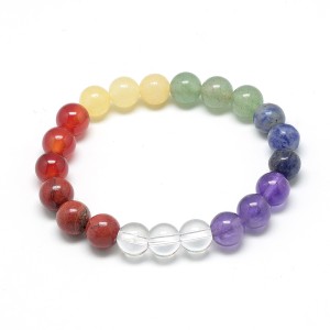 Chakra 8mm Ball Bracelet 63mm